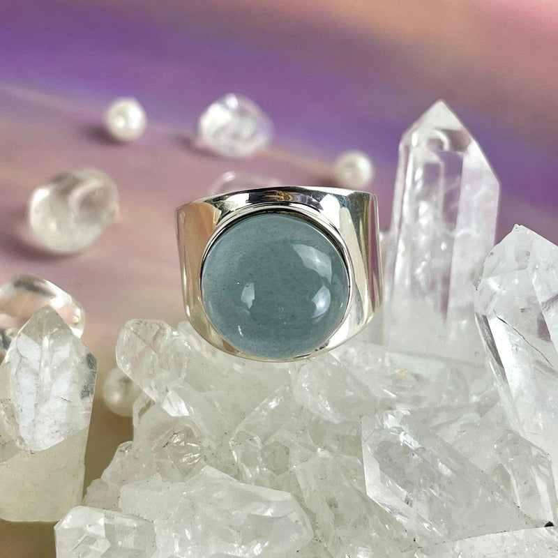 Blue Stone Silver Ring