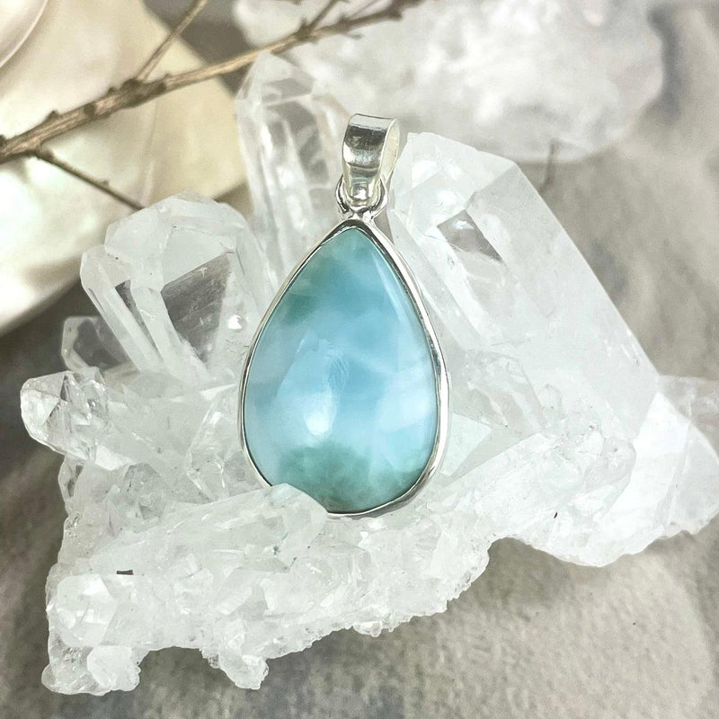 Larimar Teardrop Pendant