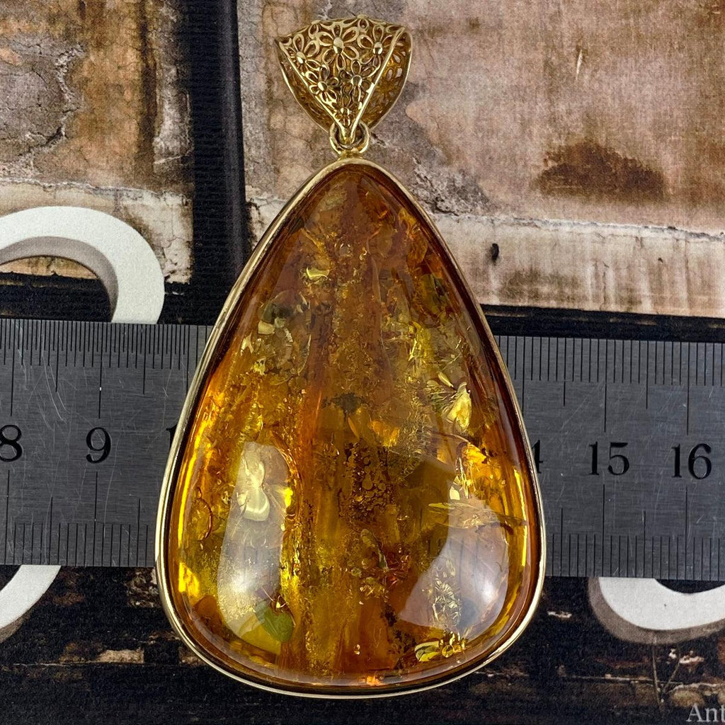 Golden Amber Pendant