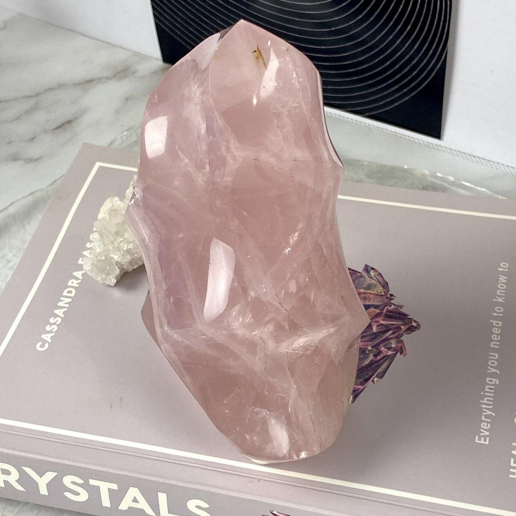 Rose Quartz Crystal Flames 12cm - 19cm