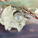 Rainbow Moonstone Silver Pendant