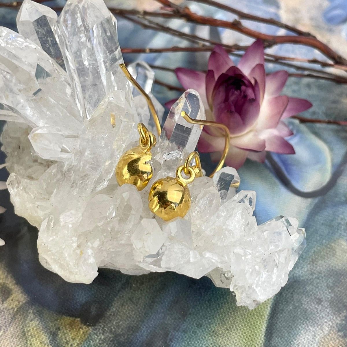 Delicate Ruby Earrings