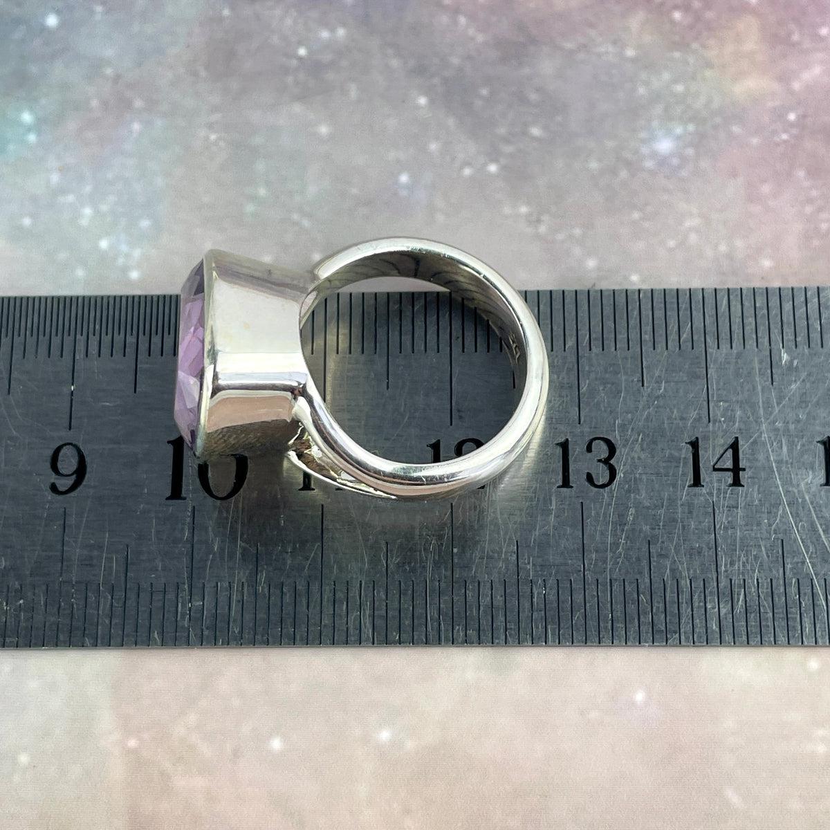 Average Size Finger Amethyst Ring