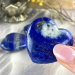 Blue And Gold Crystal Heart