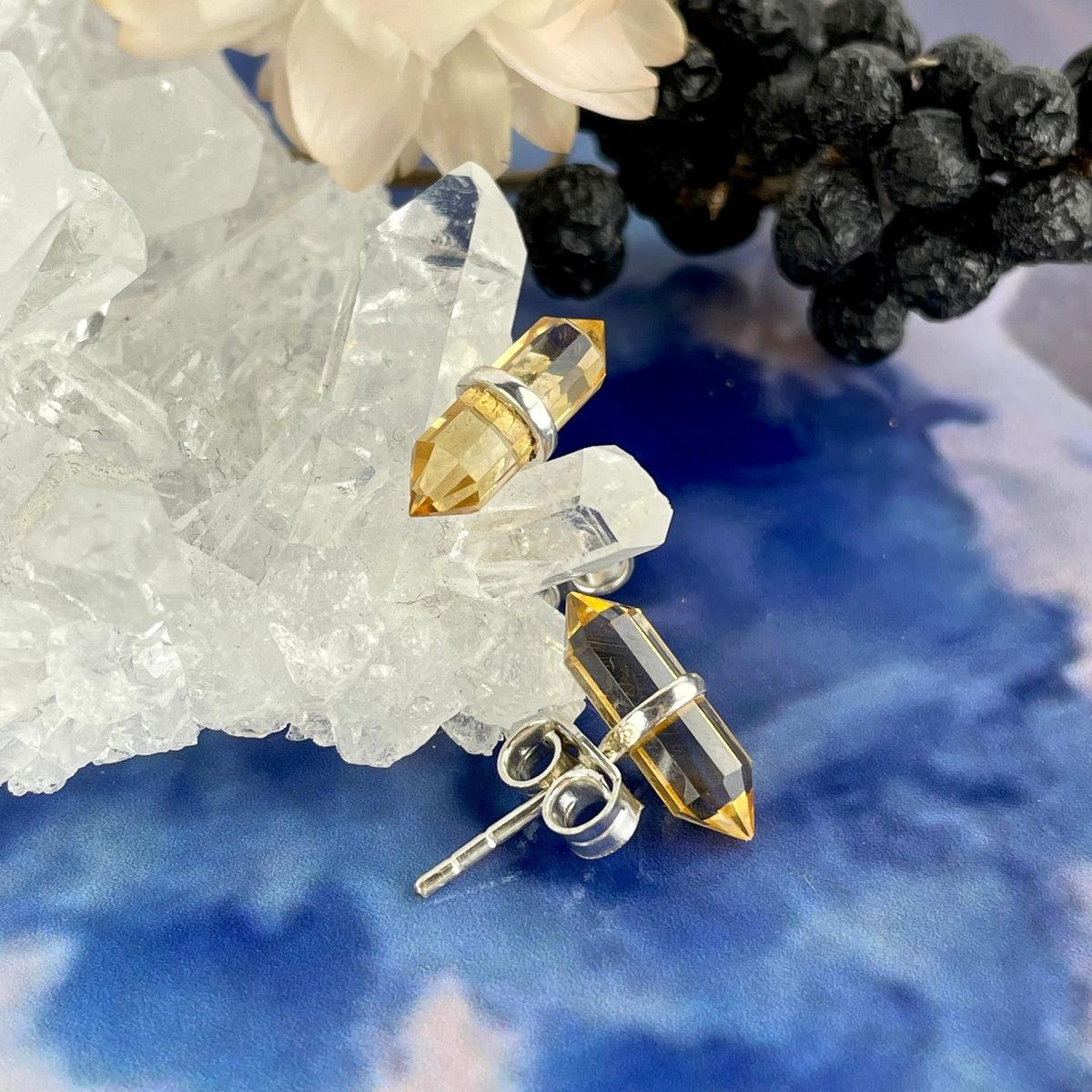 Citrine Stud Earrings