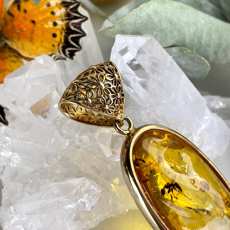 Insect In Amber Pendant