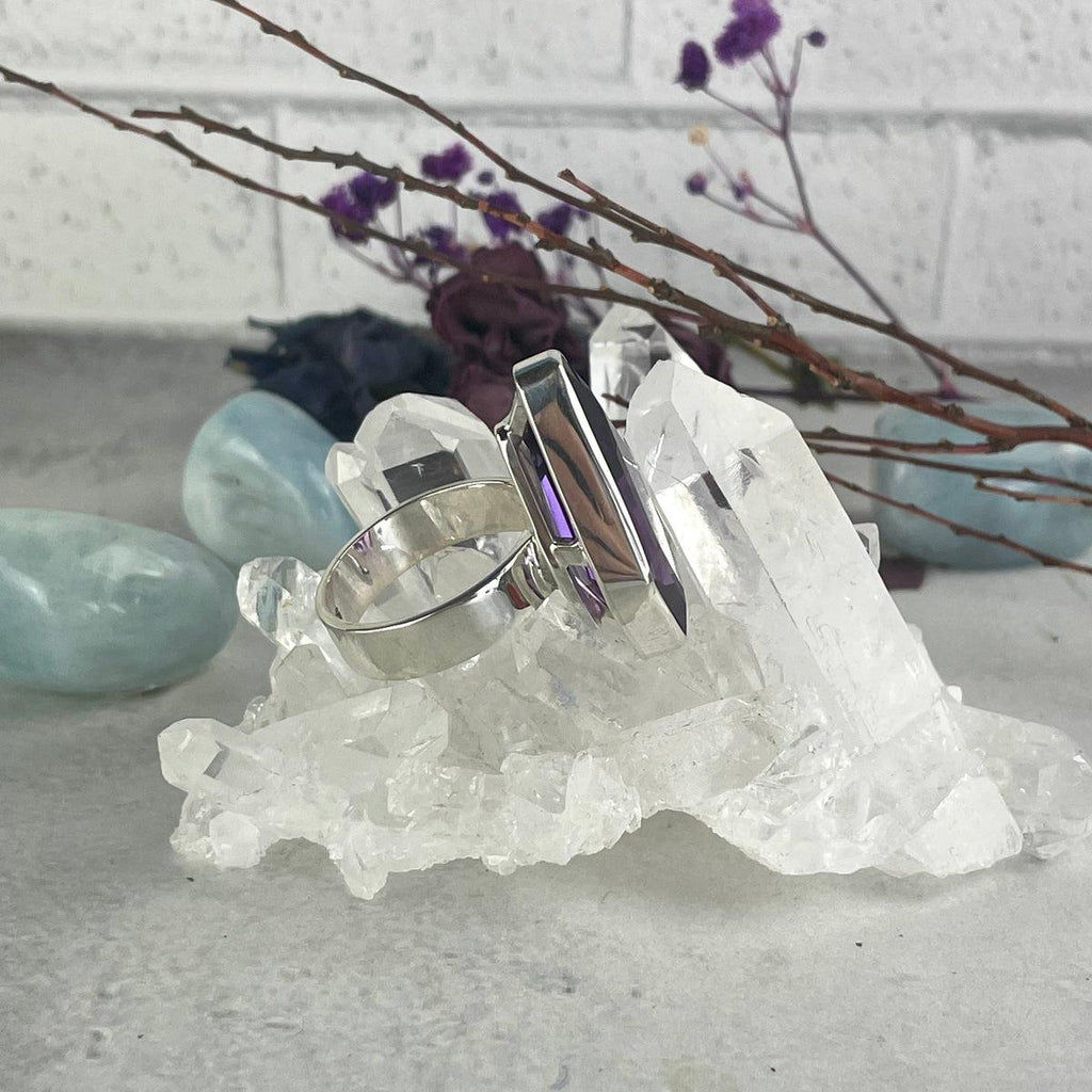 Modern Art Crystal Ring