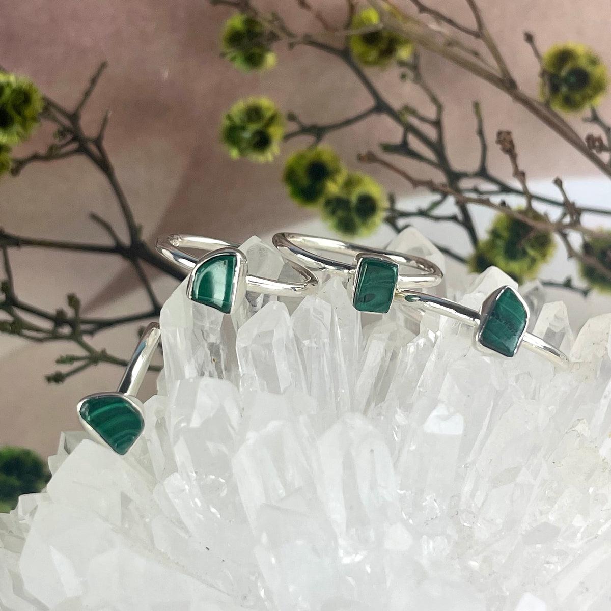 Malachite Freeform Ring