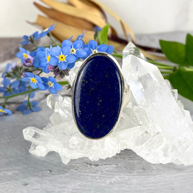 Large Oval Lapis Lazuli Ring