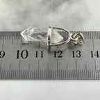 Tibetan Quartz Raw Small Double Terminated Point Pendant