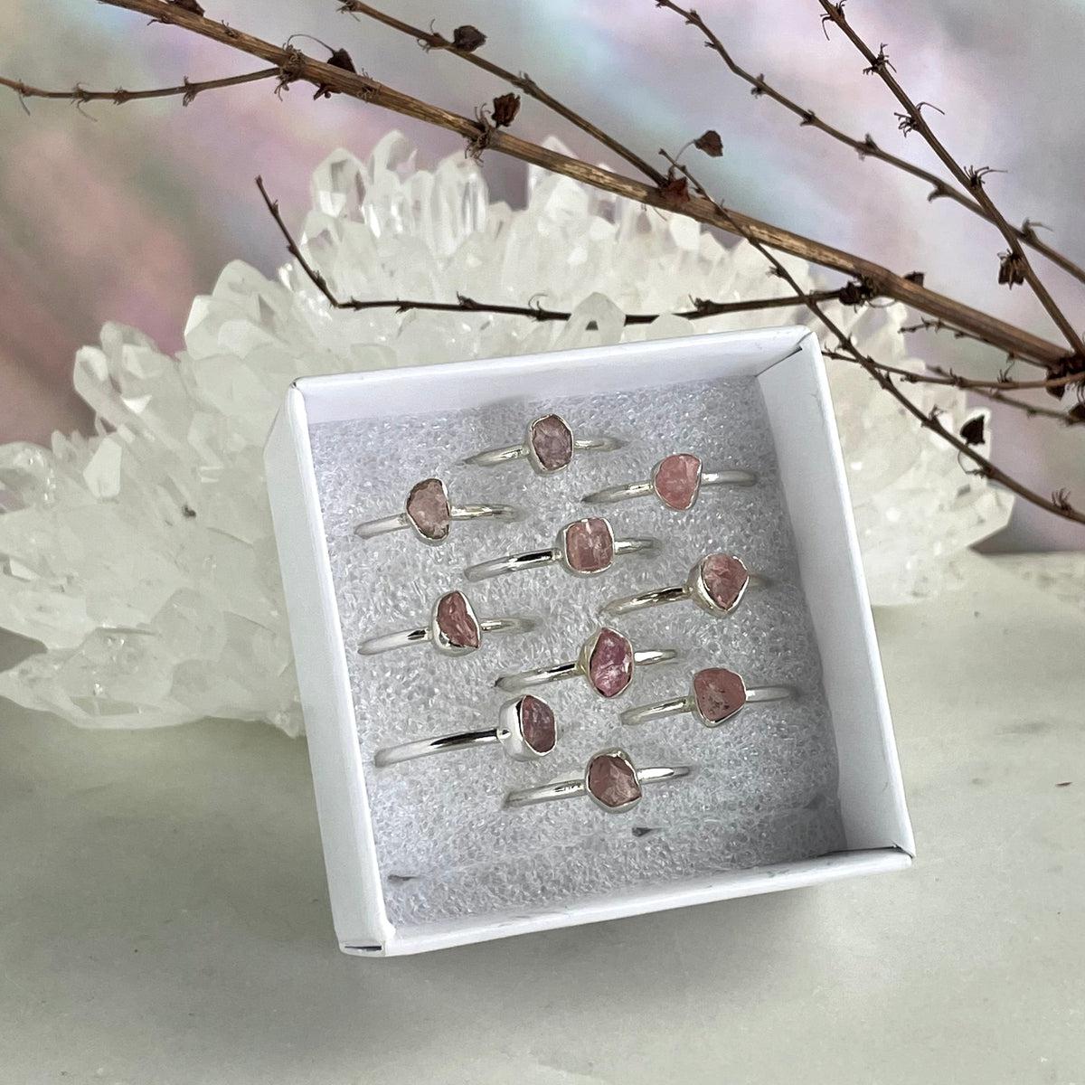 Raw Rose Quartz Ring
