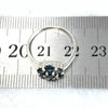 Flower Gemstone Silver Ring