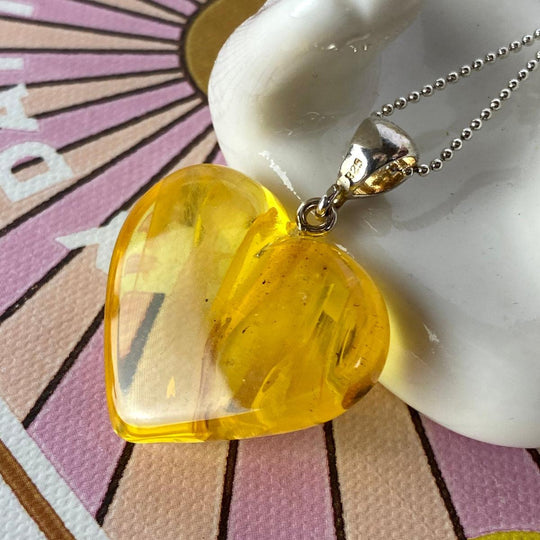 Baltic Amber Heart Pendant