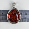 Sterling Silver Natural Amber Pendant