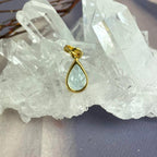 Pear Cut Blue Topaz Pendant