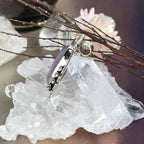 Purple Crystal Silver Pendant