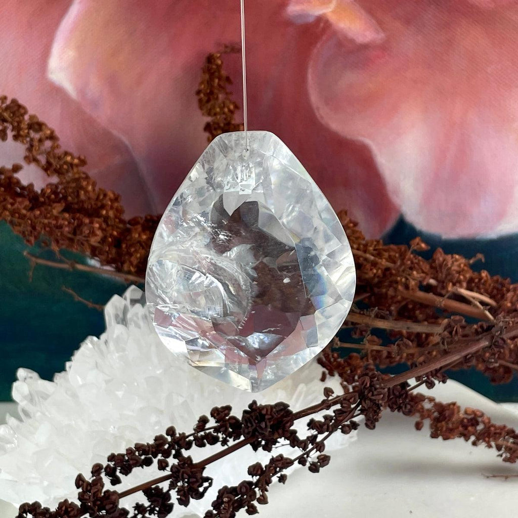 Hanging Clear Quartz Crystal