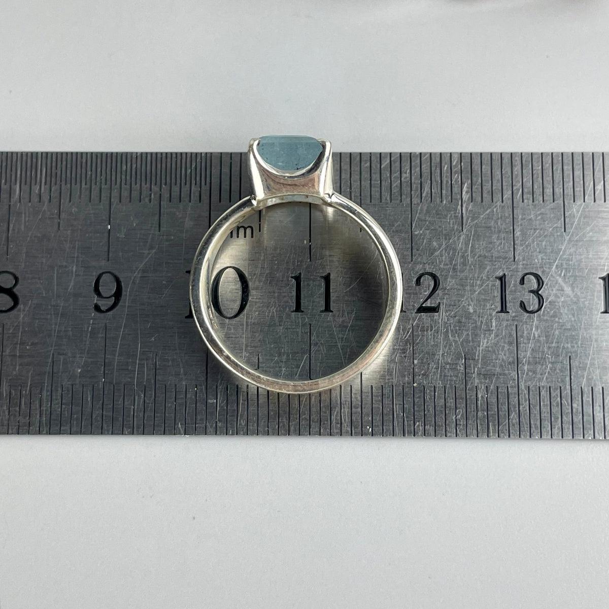 Aquamarine Sterling Silver Ring