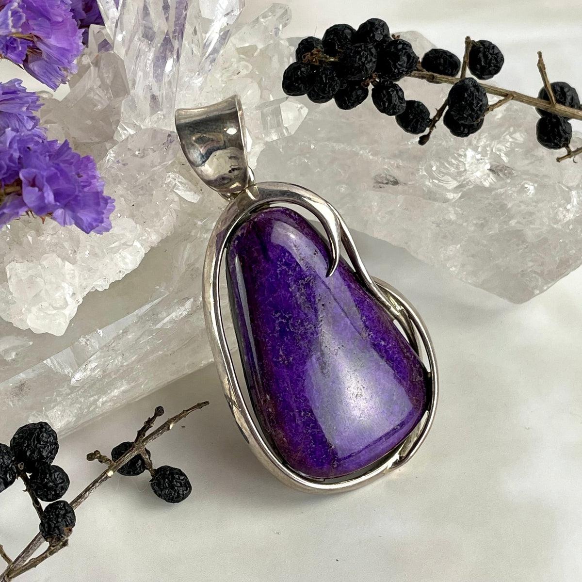 Sugilite Sterling Silver Pendant