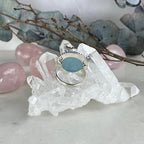Aquamarine Round Ring