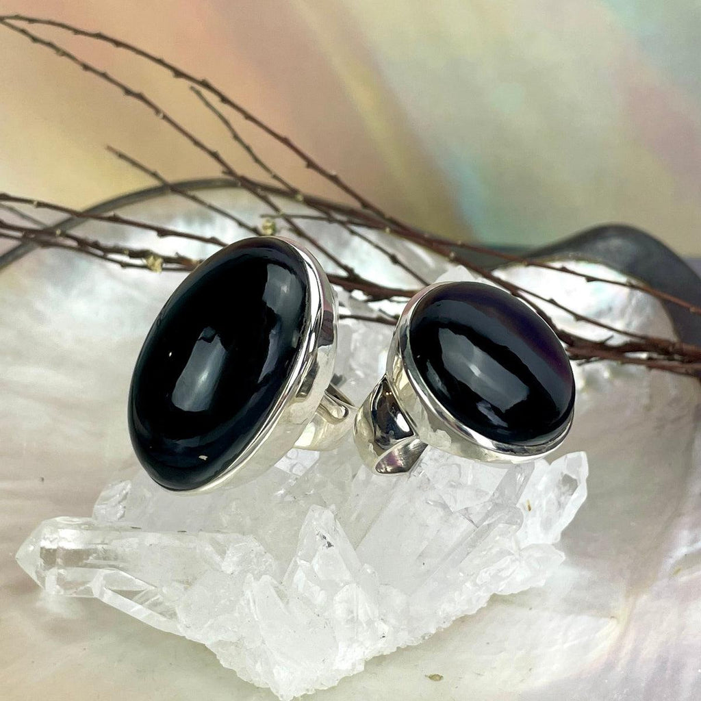 Rainbow Obsidian Silver Ring