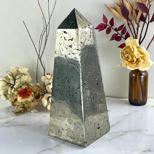 Pyrite Crystal Point 21cm