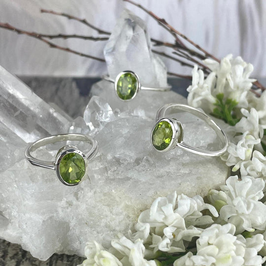 Peridot Oval Cut Ring