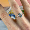 Blue Topaz Oval Cut Ring