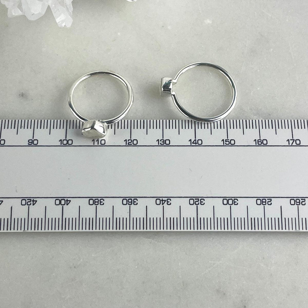 Moonstone Rough Cut Ring