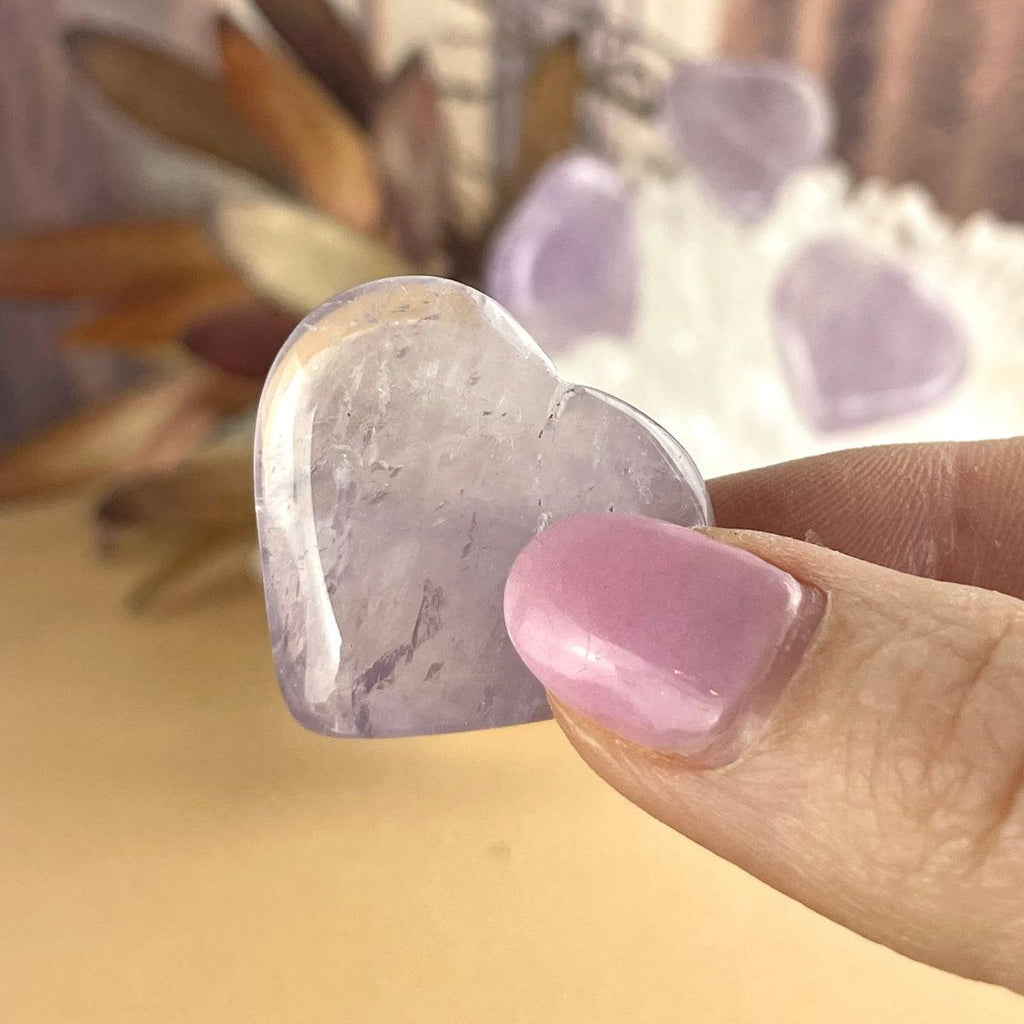 Hand Carved Crystal Heart