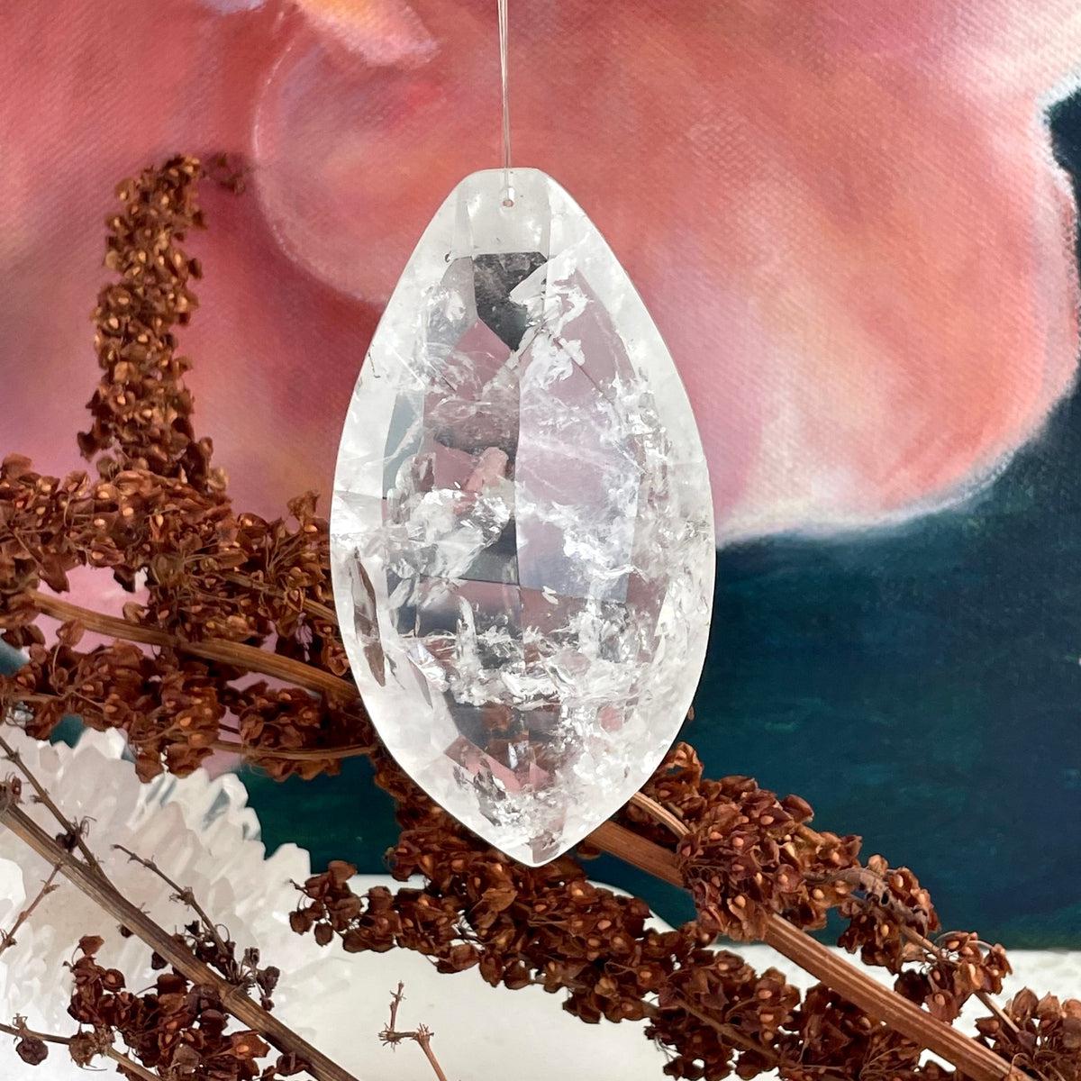 Clear Quartz Suncatcher