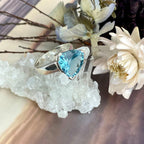 Blue Topaz Sterling Silver Ring