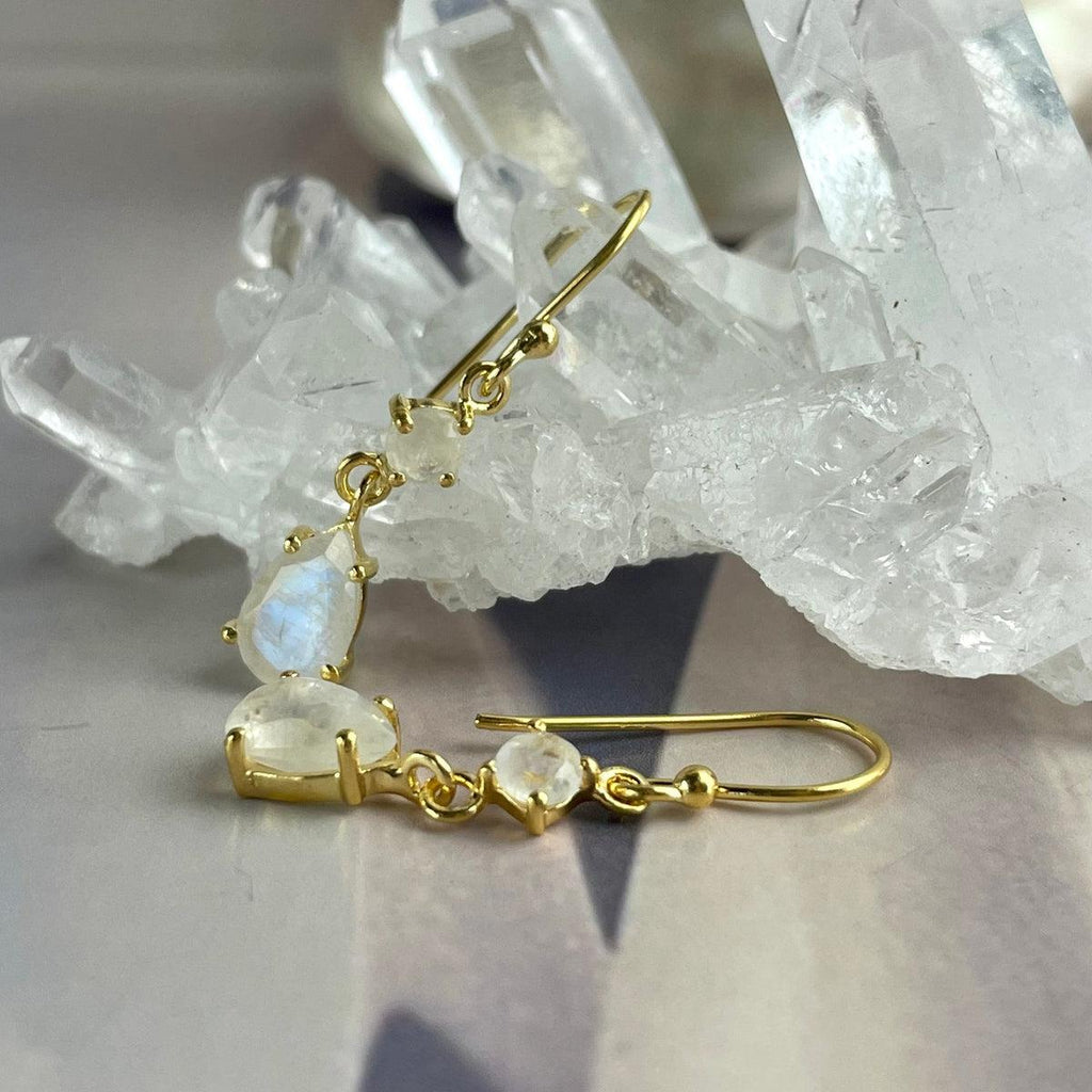 Moonstone Drop Earrings