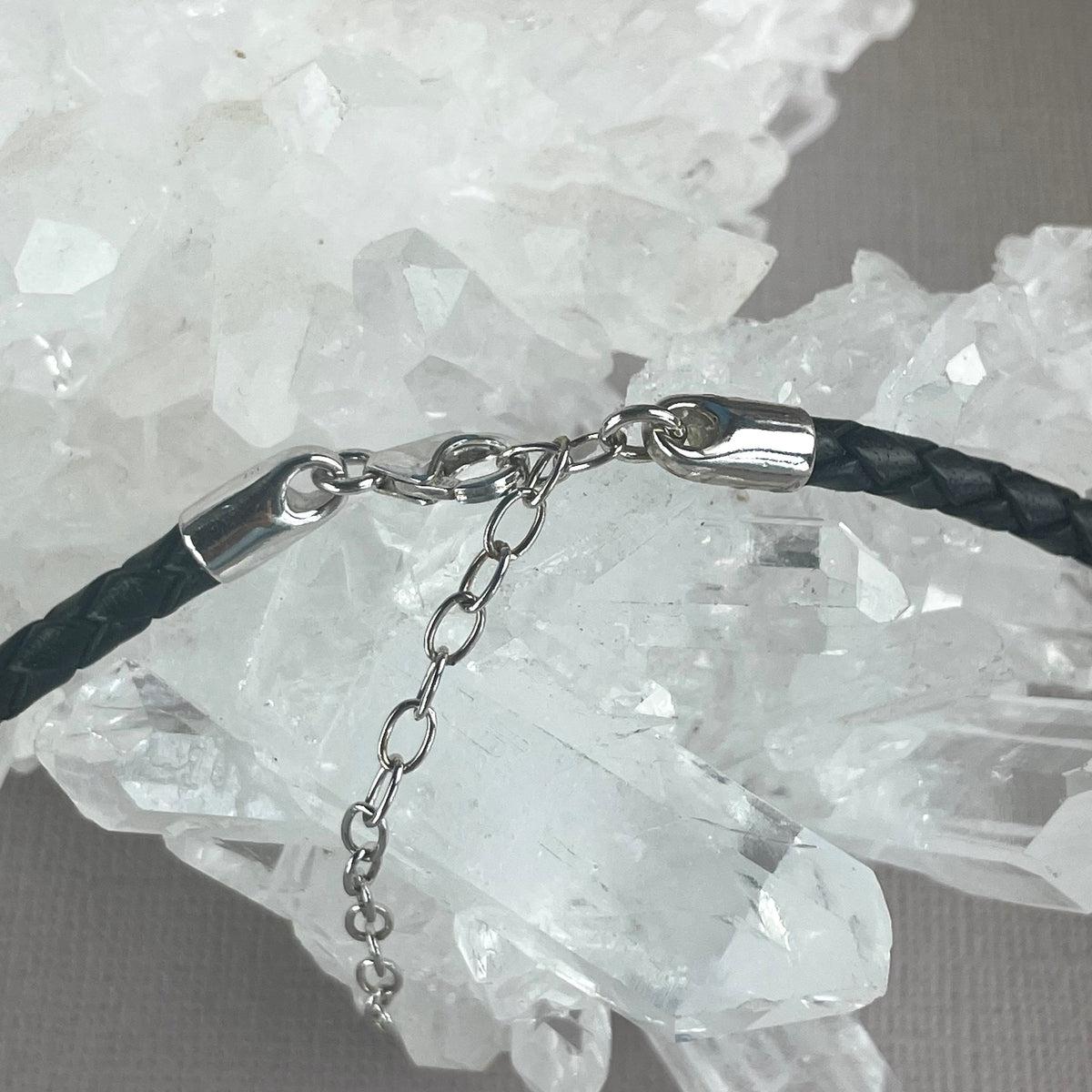 Silver And Leather Necklace