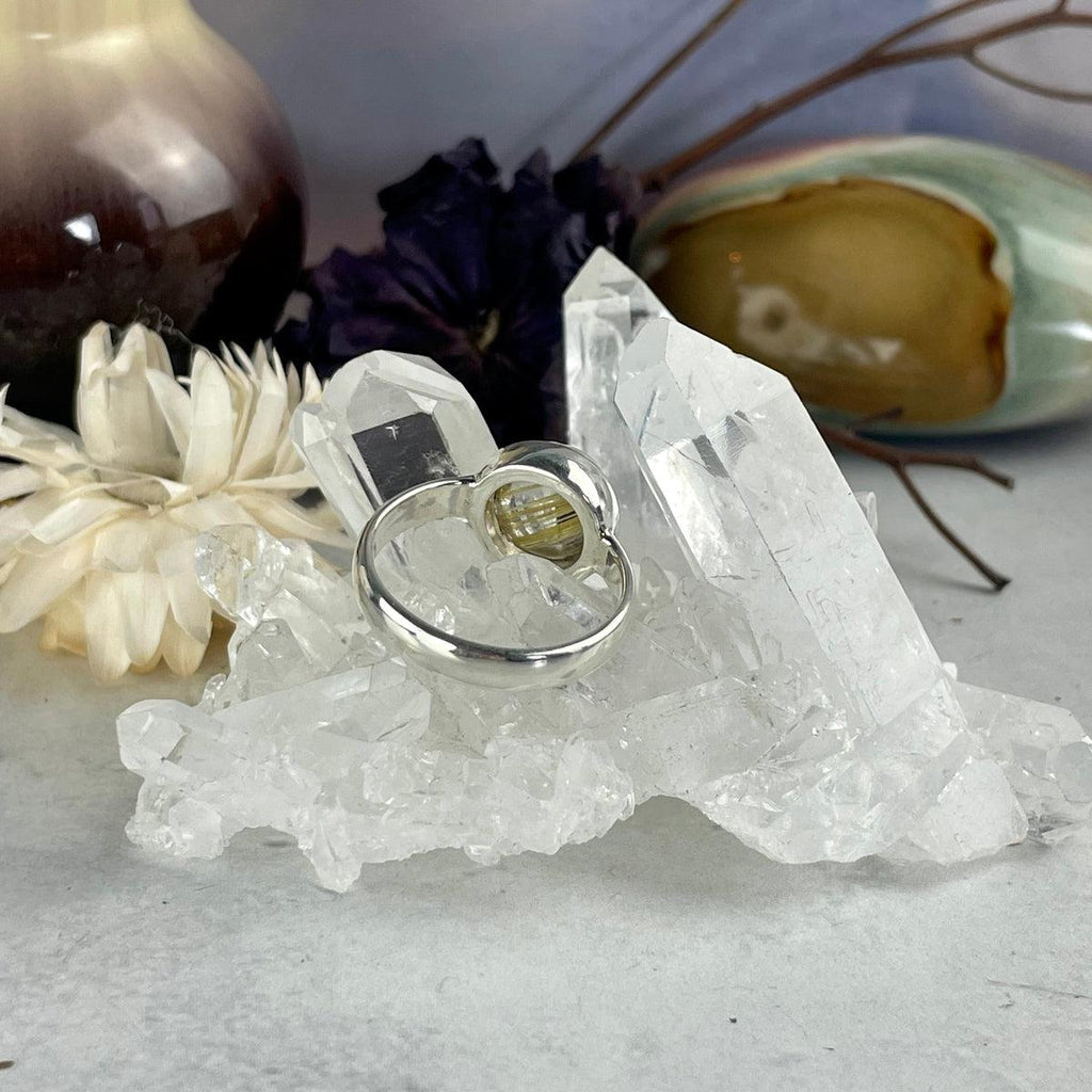 Rutile Quartz Dome Ring