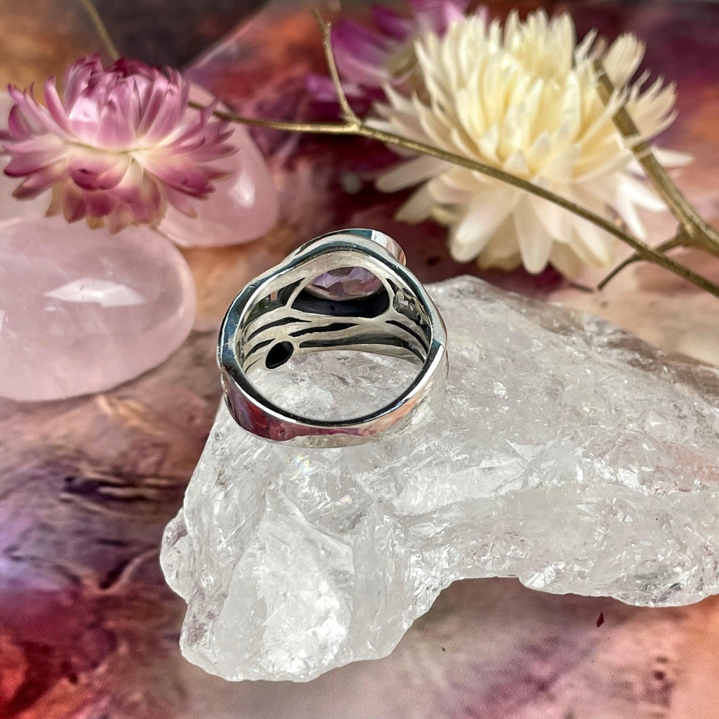 Amethyst Two Stone Ring