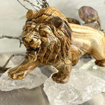 Lion Hand Carved Crystal Sculpture
