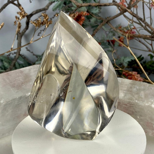 Smokey Quartz Crystal Flame 8.5cm