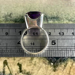 Large Finger Amethyst Ring