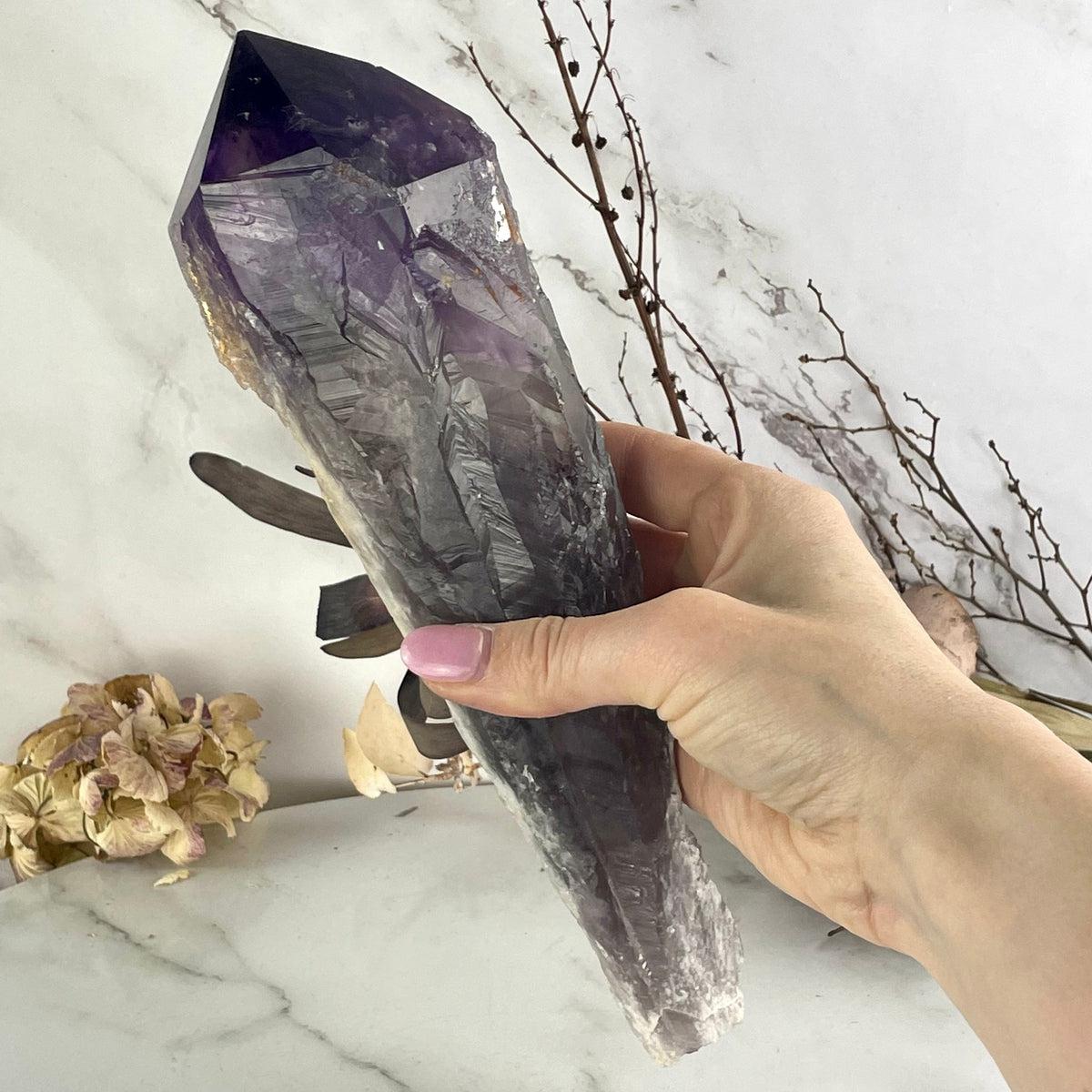 Large Amethyst Crystal Raw Point