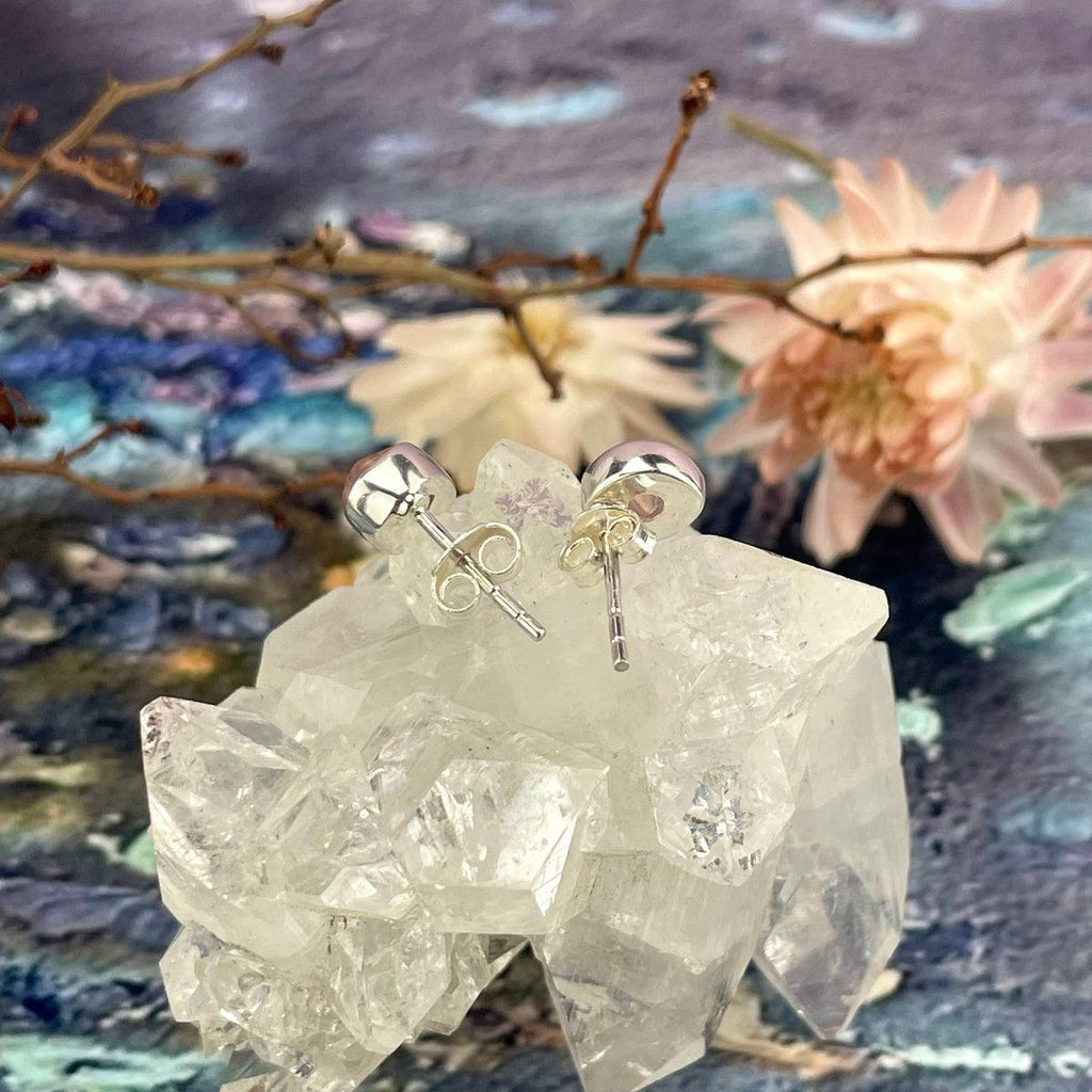 Rose Quartz Raw Earrings
