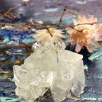 Rose Quartz Raw Earrings