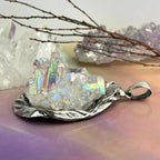 Rainbow Quartz Cluster Pendant