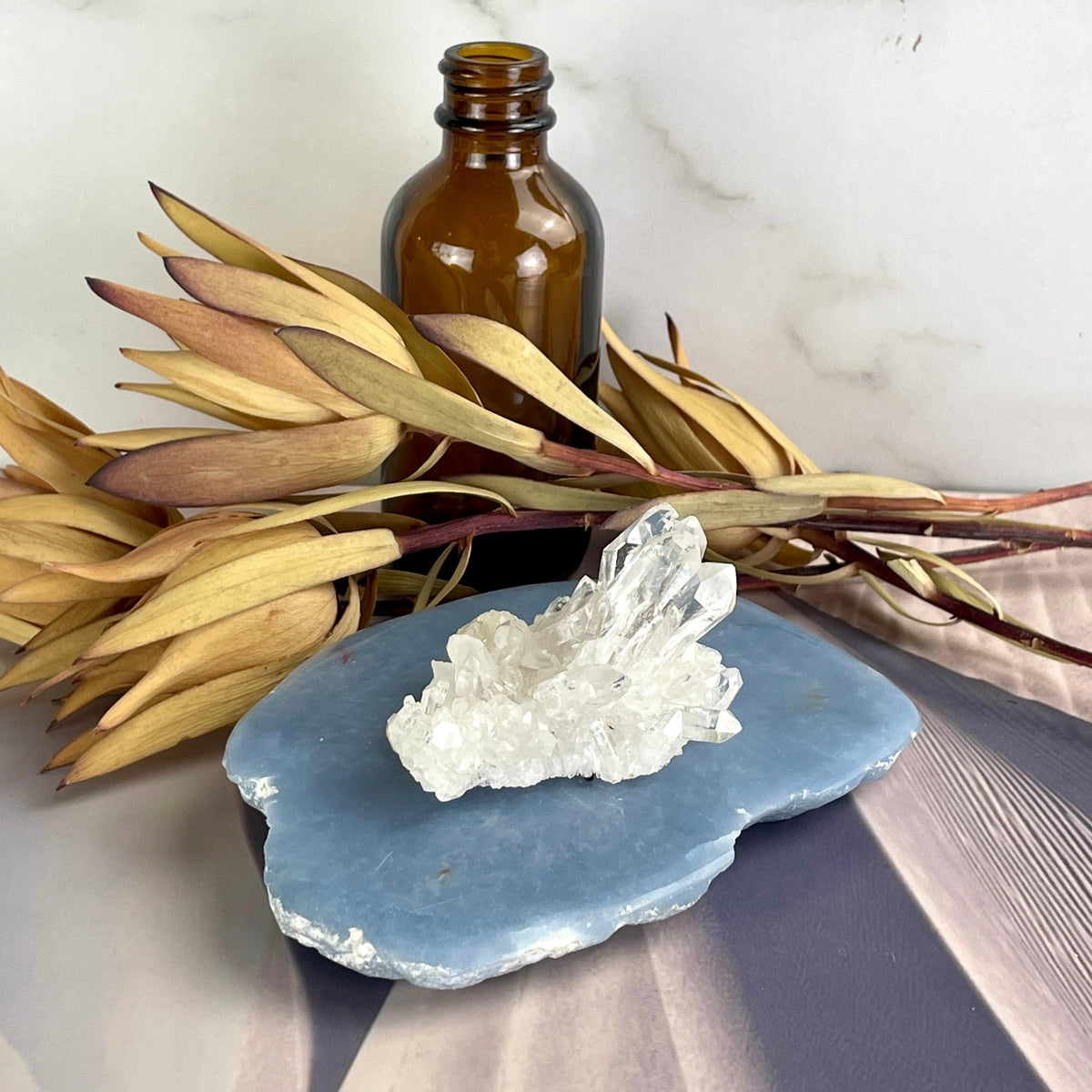 Pale Blue Crystal Tray