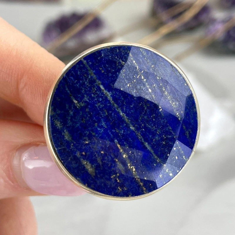 Lapis Lazuli With Pyrite Ring