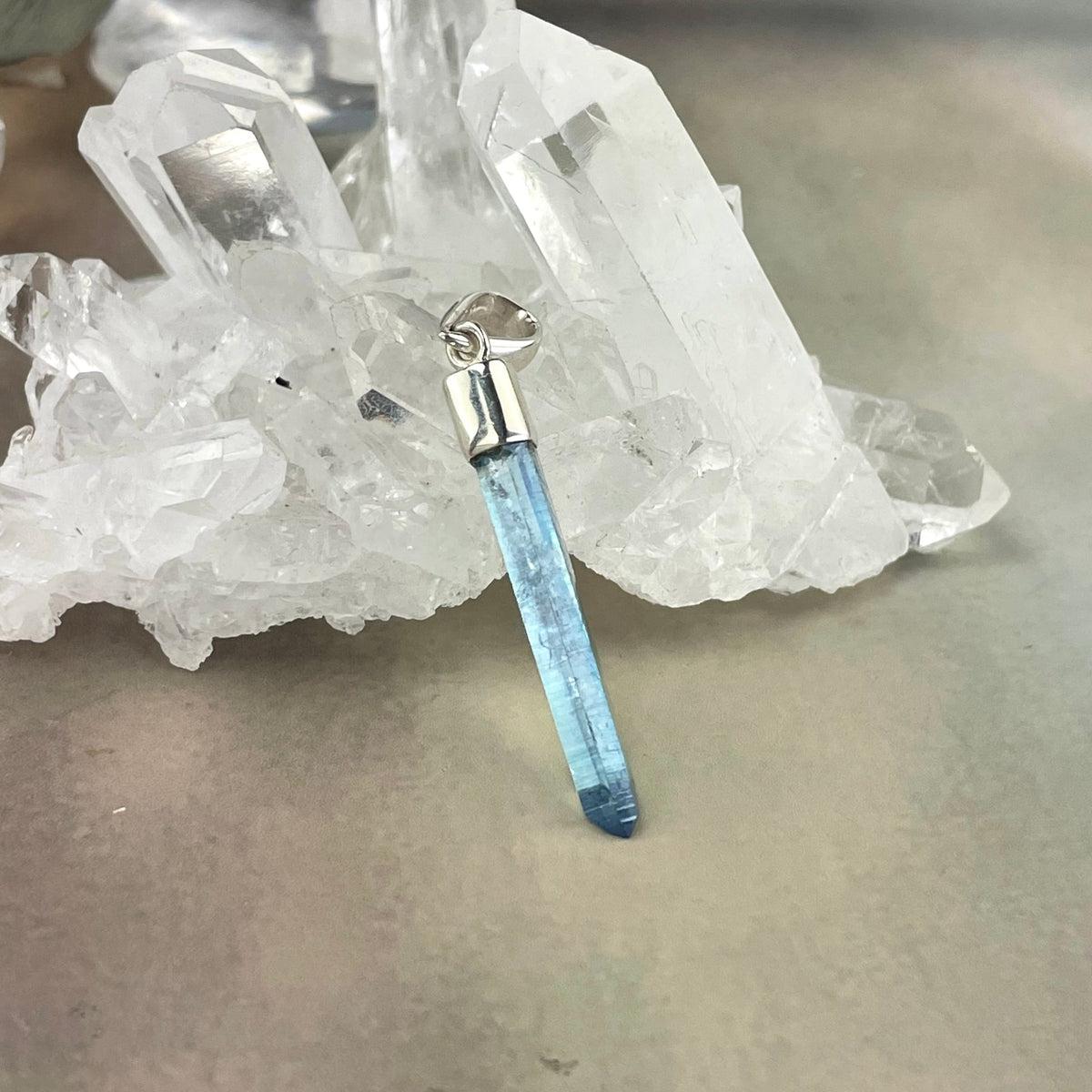 Rainbow Crystal Point Pendant