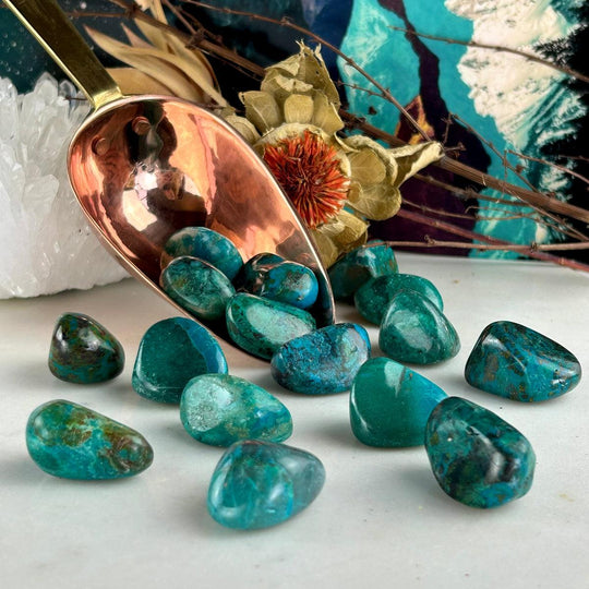 Chrysocolla High Grade Tumbled Stones