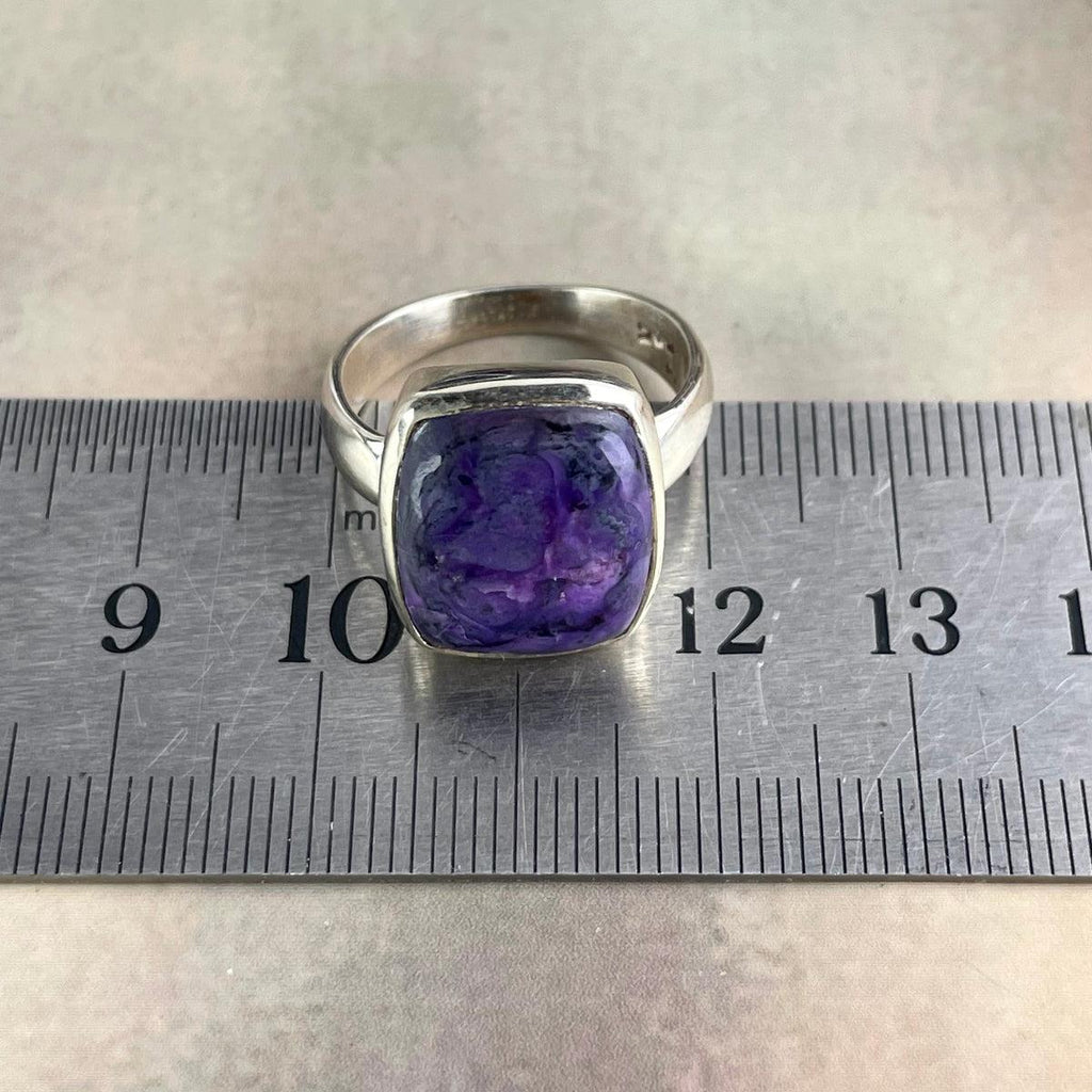 Rectangle Sugilite Ring