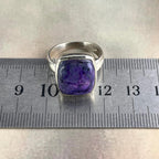 Rectangle Sugilite Ring