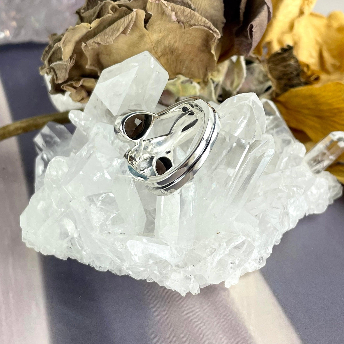 Large Size Smokey Quartz Ring